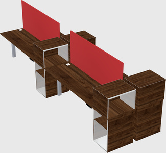 Shared electric desk + cabinet