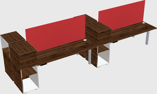 Shared electric desk + cabinet