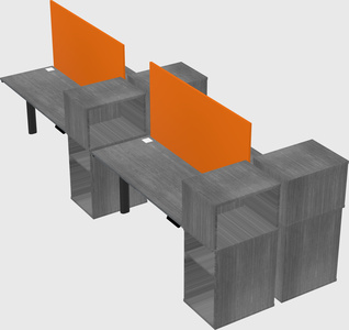 Shared electric desk + cabinet