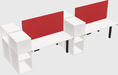 Shared electric desk + cabinet