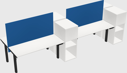 Shared electric desk + cabinet