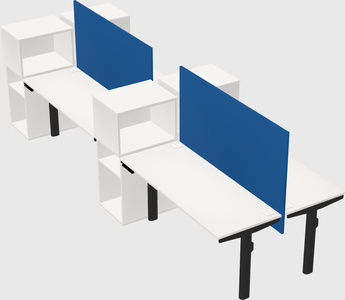 Shared electric desk + cabinet