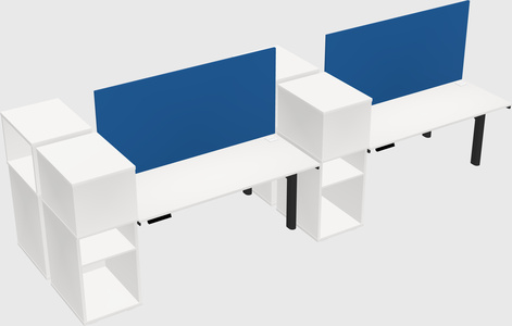 Shared electric desk + cabinet