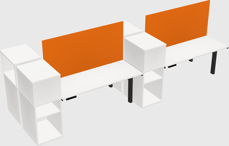 Shared electric desk + cabinet
