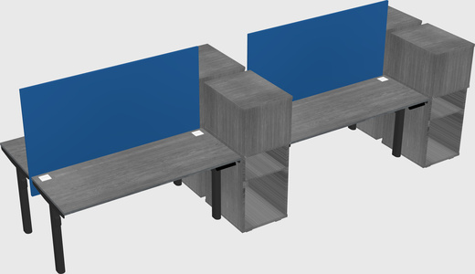 Shared electric desk + cabinet