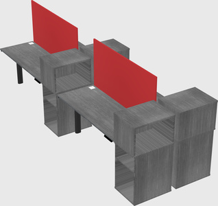 Shared electric desk + cabinet