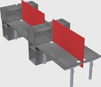 Shared electric desk + cabinet