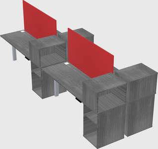 Shared electric desk + cabinet
