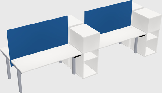 Shared electric desk + cabinet