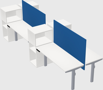 Shared electric desk + cabinet