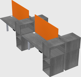 Shared electric desk + cabinet