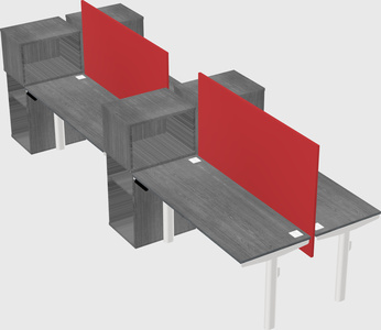 Shared electric desk + cabinet