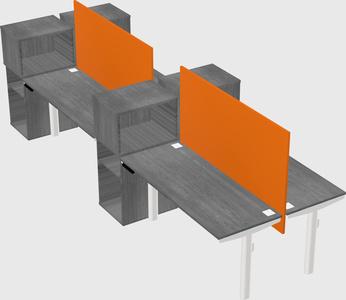 Shared electric desk + cabinet