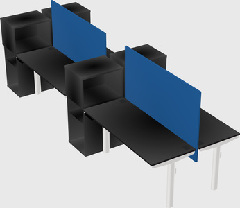 Shared electric desk + cabinet