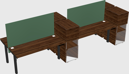 Shared electric desk + cabinet