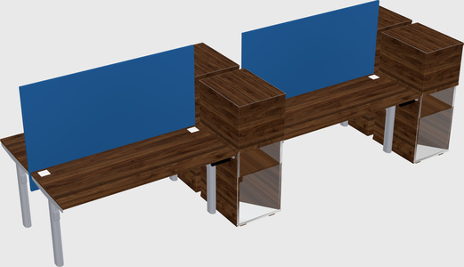 Shared electric desk + cabinet