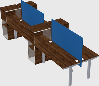 Shared electric desk + cabinet