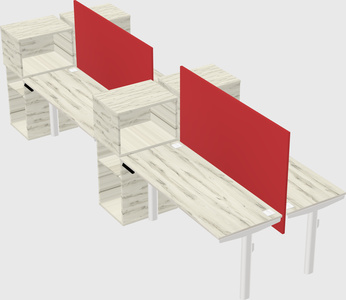 Shared electric desk + cabinet
