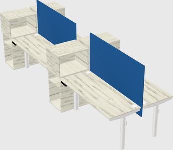 Shared electric desk + cabinet