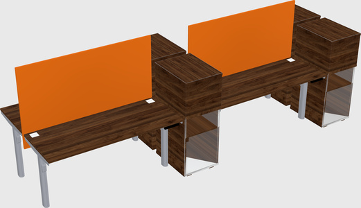 Shared electric desk + cabinet