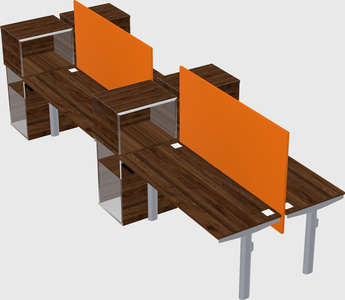Shared electric desk + cabinet