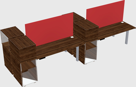Shared electric desk + cabinet