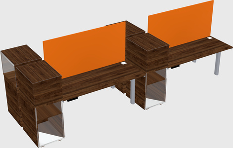 Shared electric desk + cabinet