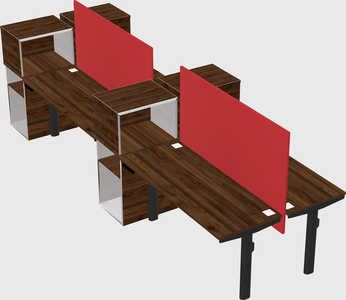 Shared electric desk + cabinet