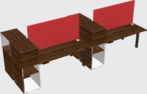 Shared electric desk + cabinet