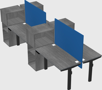 Shared electric desk + cabinet