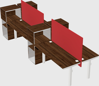 Shared electric desk + cabinet