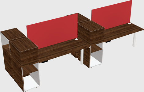 Shared electric desk + cabinet