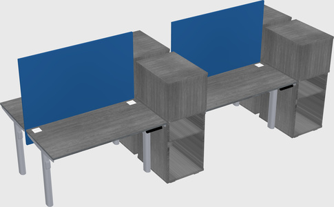 Shared electric desk + cabinet