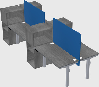 Shared electric desk + cabinet