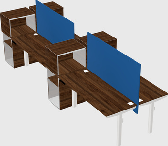 Shared electric desk + cabinet