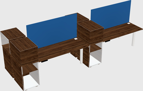 Shared electric desk + cabinet