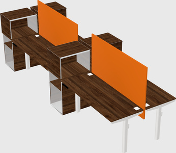 Shared electric desk + cabinet