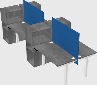 Shared electric desk + cabinet