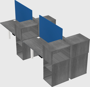 Shared electric desk + cabinet