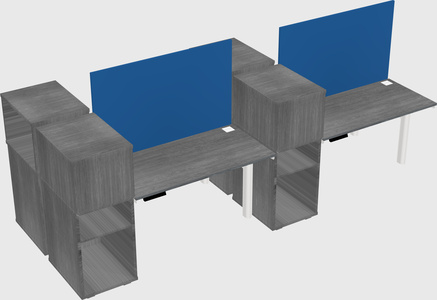 Shared electric desk + cabinet
