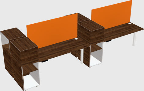 Shared electric desk + cabinet
