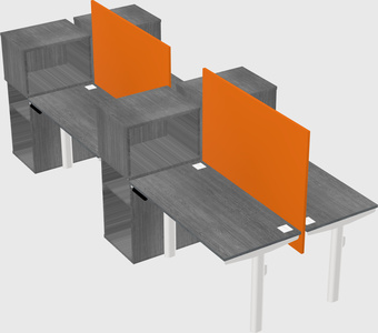 Shared electric desk + cabinet