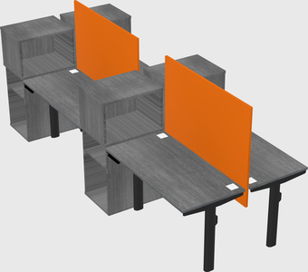 Shared electric desk + cabinet