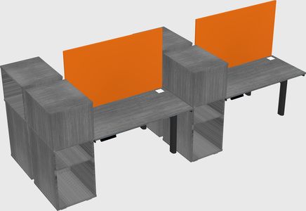 Shared electric desk + cabinet