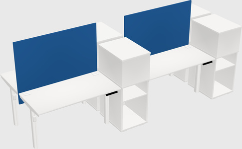 Shared electric desk + cabinet