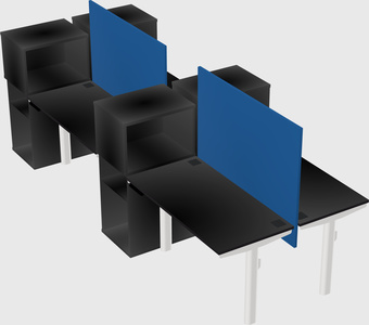 Shared electric desk + cabinet