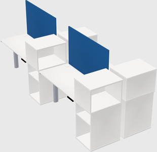 Shared electric desk + cabinet