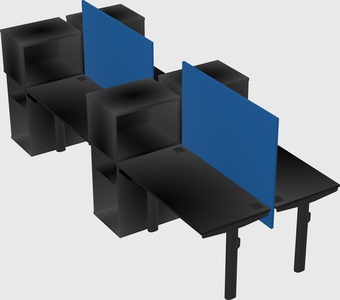 Shared electric desk + cabinet