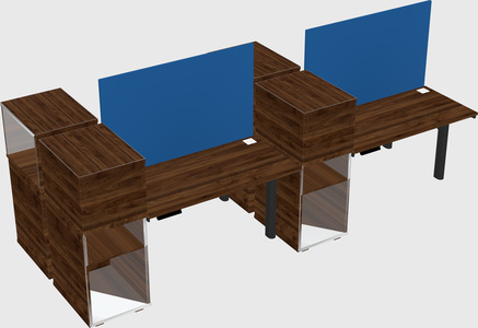 Shared electric desk + cabinet