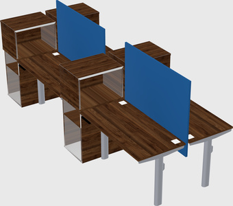 Shared electric desk + cabinet